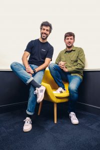 Ronan Collin et Kévin Gougeon, cofondateurs de N’Go Shoes