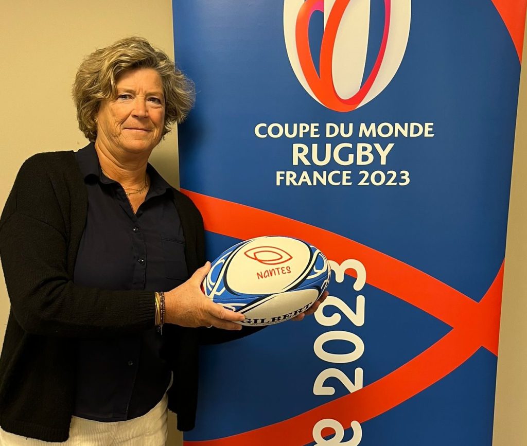 Claire Jouët Coupe du monde de rugby 2023 retombées économiques Nantes ballon