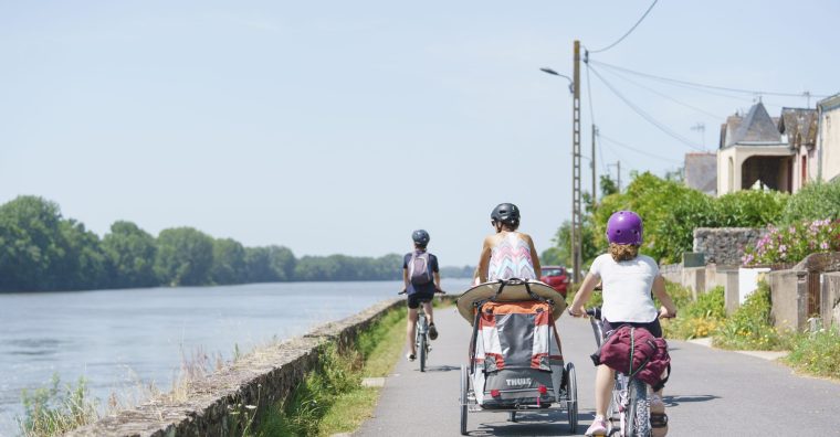 La Loire à vélo, un itinéraire parfaitement adapté aux familles. ©J.Jehanin