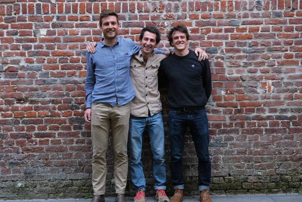 Les cofondateurs de La Virgule (de g. à dr.) : Nathan Douillard, Benoît Gourlet et Maxime Labat. ©La Virgule