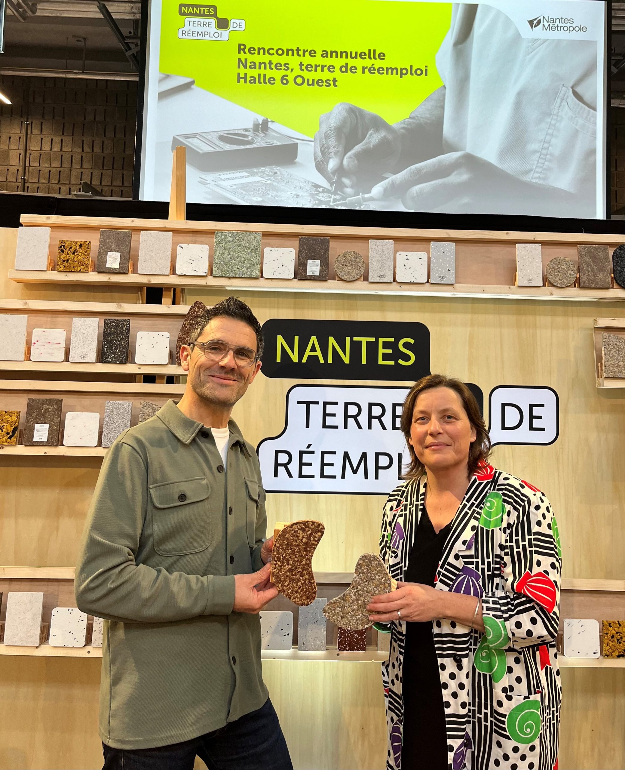 Le binôme réemploi de Nantes Métropole Francky Trichet - Mahel Coppey.