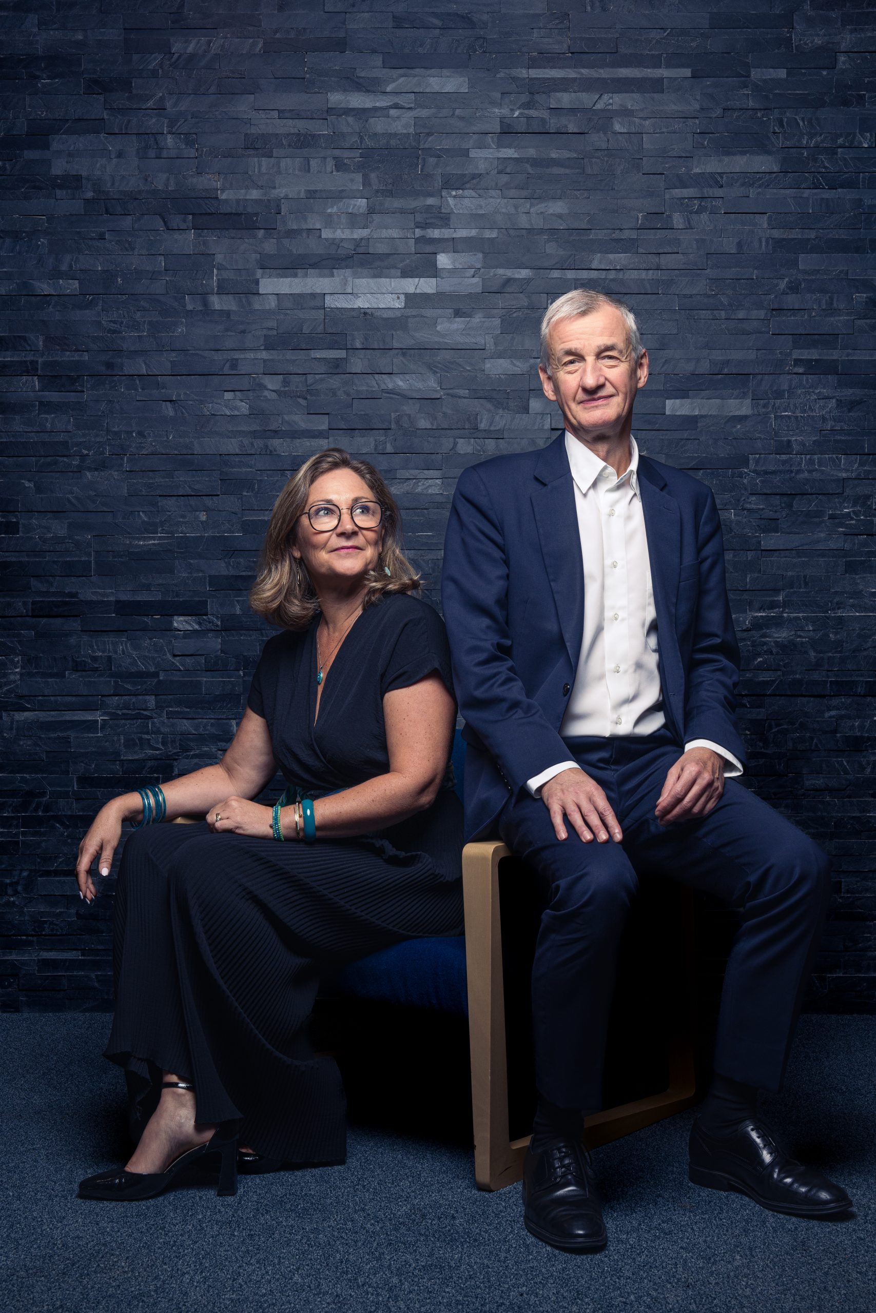 Carine Chesneau, présidente de la Banque populaire Grand Ouest (BPGO) Benoît Catel, directeur général