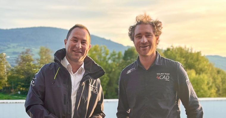 Illustration de l'article Benjamin Dutreux embarque 4CAD Group pour le Vendée Globe 2028