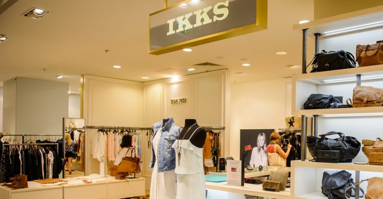 Corner IKKS aux Galeries Lafayette à Paris.