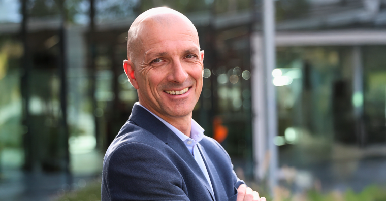 Fabien Couillard, directeur du centre d'affaires de Sarthe et de Mayenne de la Caisse d’épargne.