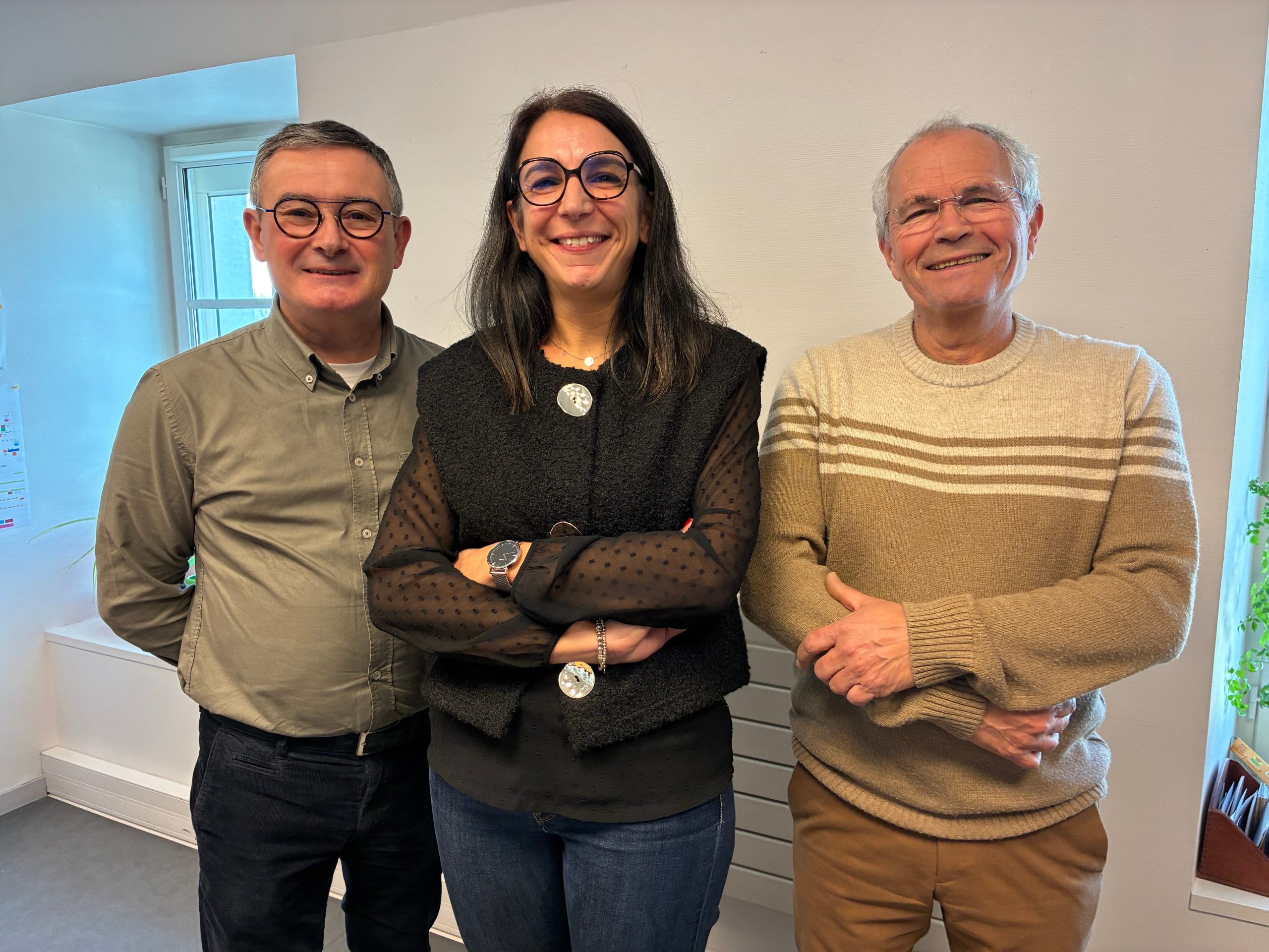 Pascal Rousselot, Élisabeth Bricard et Philippe Gaboriau.