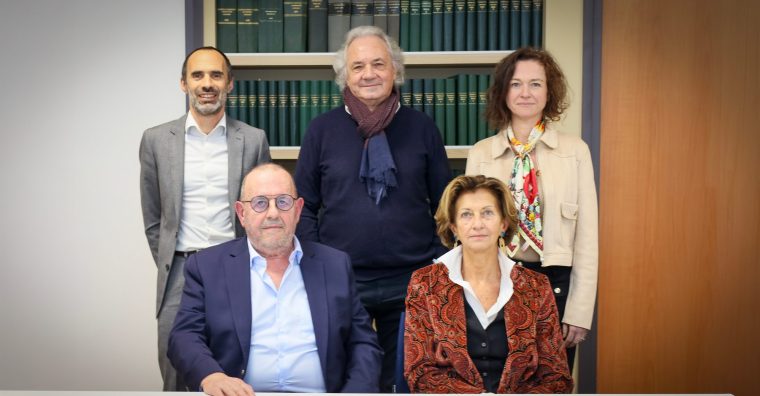 Étienne Delattre, Michel Fonteneau, Valérie Tazé, Jean-Alain Deramé et Marie Marchand.