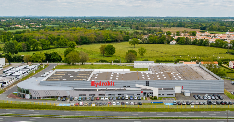 Le siège social d'Hydrokit (groupe Vensys) au Poiré-sur-Vie, en Vendée.