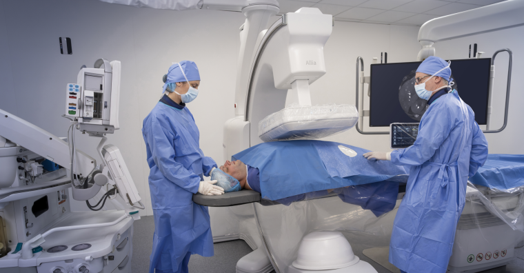 La plateforme mobile d’imagerie 
Allia Moveo a été installée pour la première fois au monde à l’hôpital Marie-Lannelongue, au Plessis-Robinson (92).