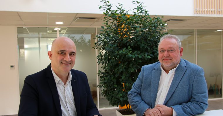 Christophe Cattoni, dirigeant de Timcod, et Erwan Baglione, dirigeant d’Isilog.