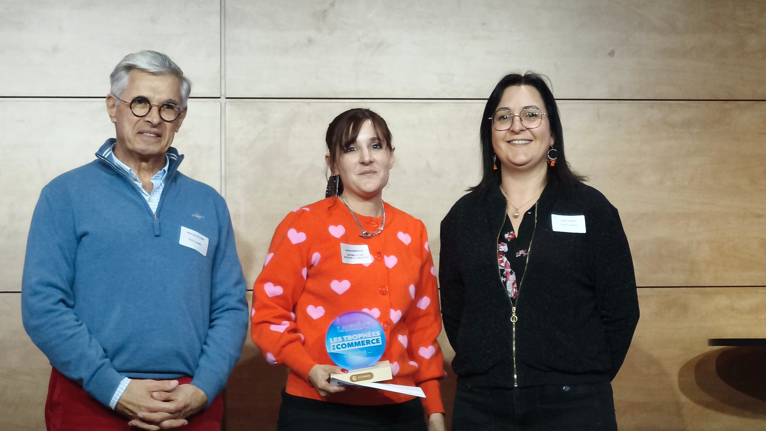 Justine Bertrand, fleuriste, est lauréate de la catégorie Expérience client, aux Trophées du commerce Vendée.