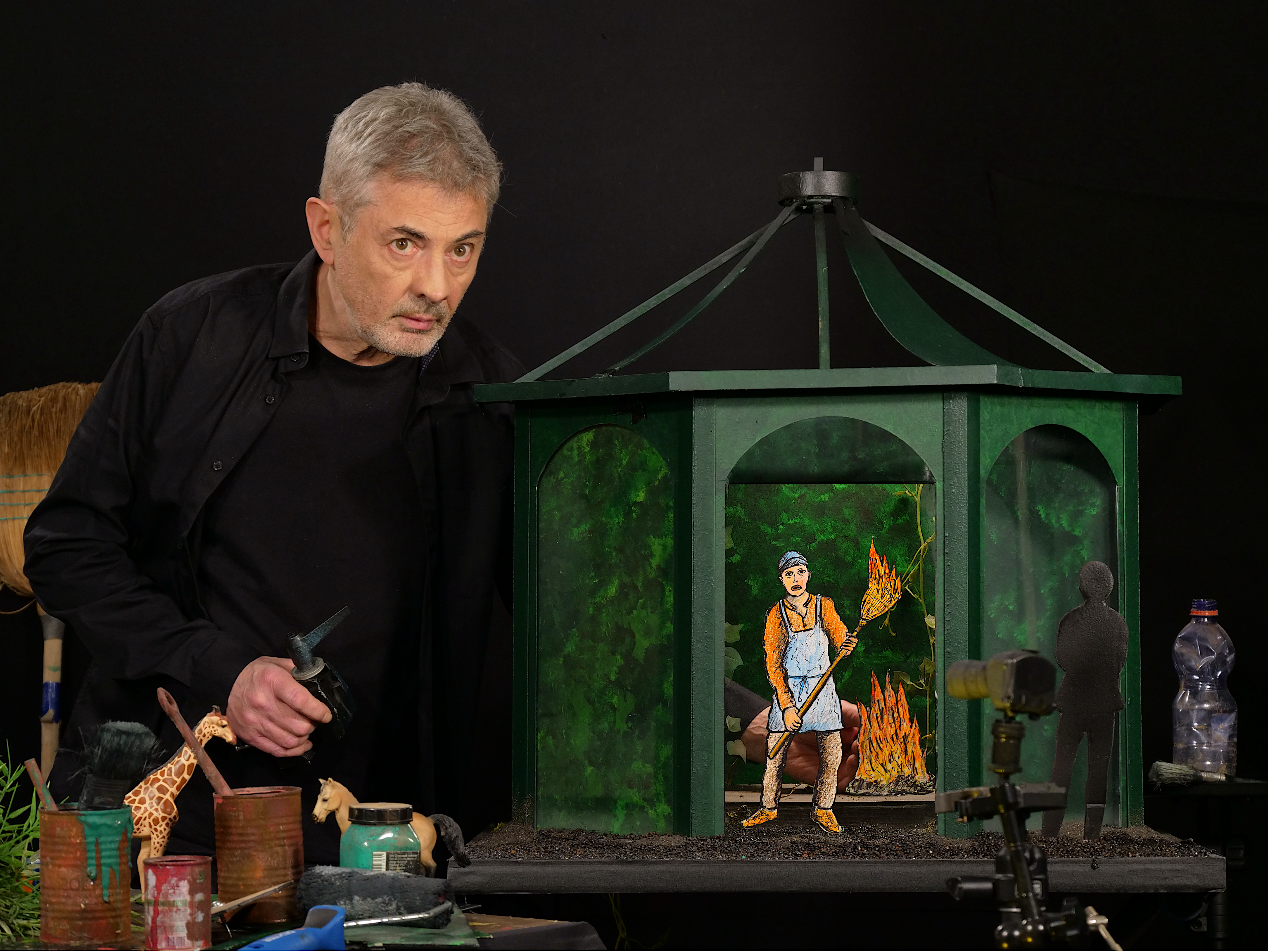 Esquisse pour la volière du Jardin des plantes, de Pierrick Sorin.