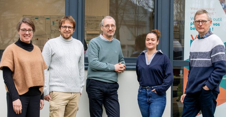 Les cinq membres de la SCESS angevine Vorg.fr.