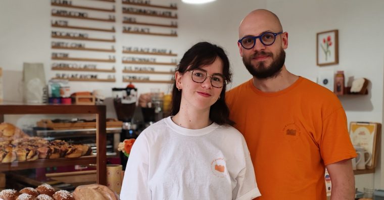 Julie Roussel et Mehdi Préault, les fondateurs de Café gonflé, à La Roche-sur-Yon.