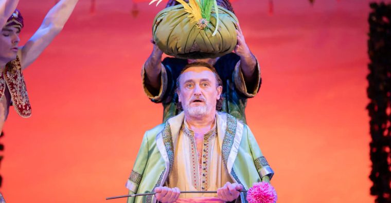 Jean-Paul Rouve dans Le Bourgeois gentilhomme.