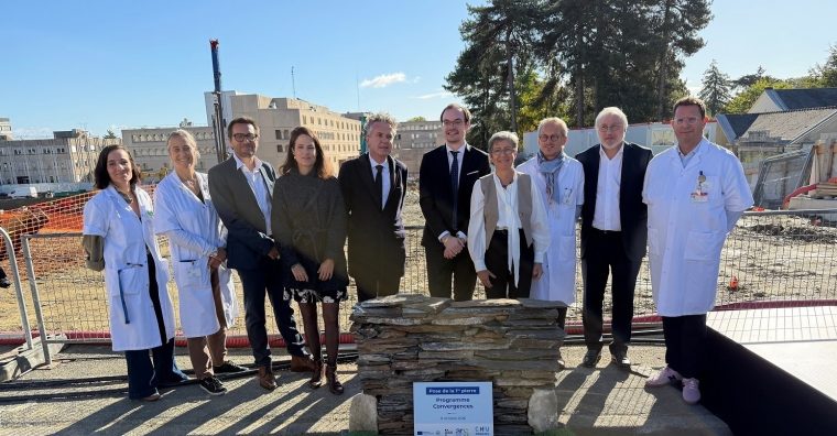 Pose première pierre projet Convergences CHU Angers, 8 octobre 2026