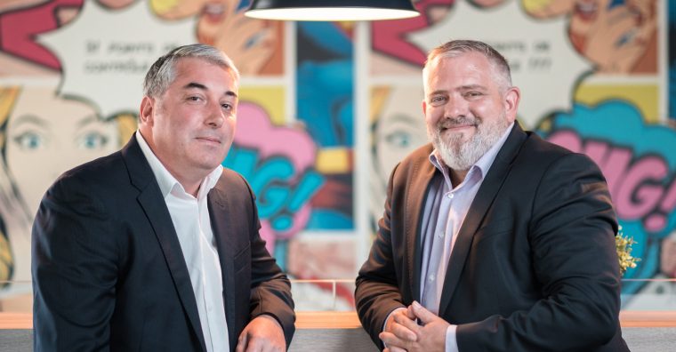 Les cofondateurs de Largo, Christophe Brunot et Frédéric Gandon.